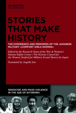 The Research Team of the War Stories that Make History: The Experience and Memories of the Japanese Military ›Comfort Girls-Women‹