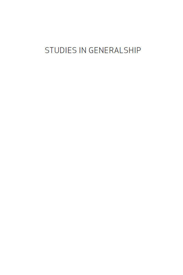 Studies in Generalship Lessons from the Chiefs of Staff of the Israel Defense Forces - image 2