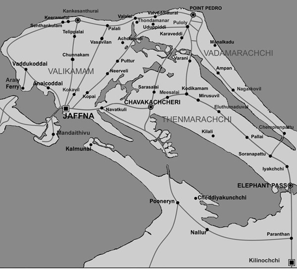 Map 2Jaffna Peninsula Maps not to scale Map 3Area under LTTE control at - photo 4