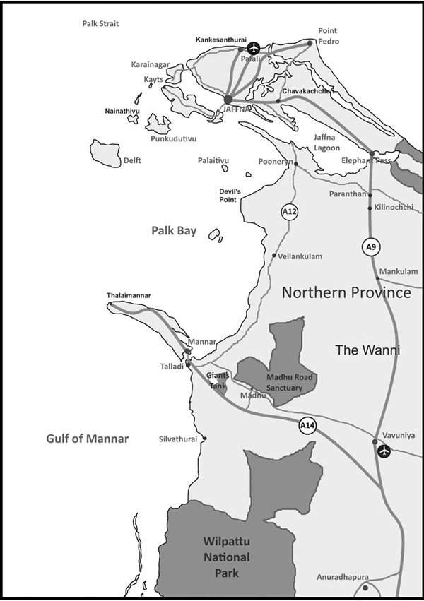 Map 4Jaffna and North-western Wanni the scene of heavy fighting in 200708 - photo 6