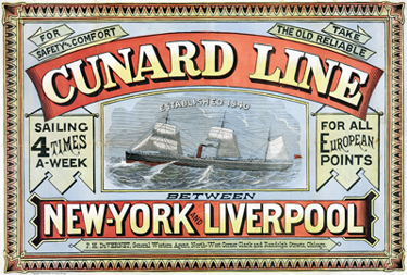 Cunard Line Poster 1875 This all changed however when Thomas Ismay purchased - photo 3