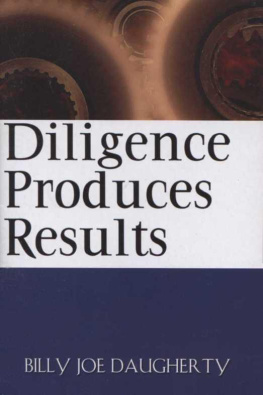 Billy Joe Daugherty - Diligence Produces Results