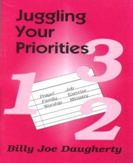 Billy Joe Daugherty - Juggling Your Priorities