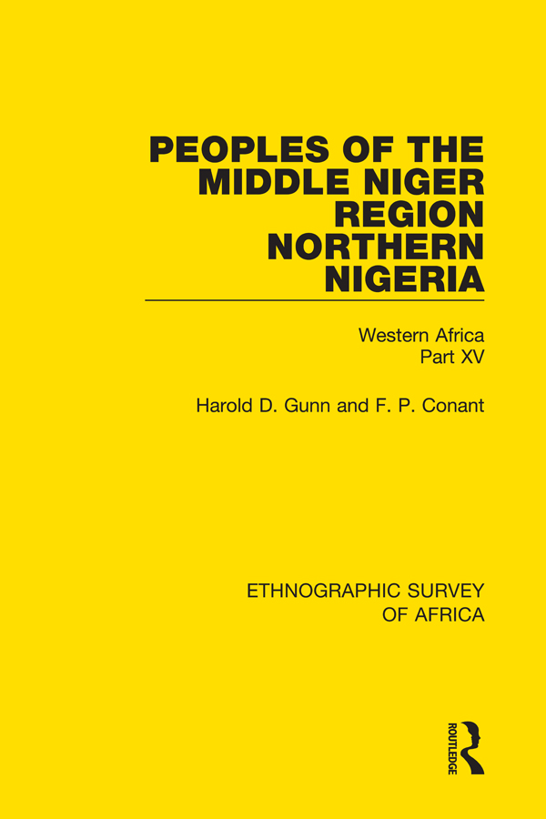 ETHNOGRAPHIC SURVEY OF AFRICA Volume 45 Peoples of the Middle Niger Region - photo 1
