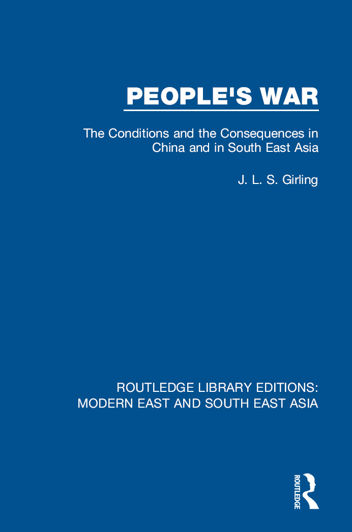 ROUTLEDGE LIBRARY EDITIONS MODERN EAST AND SOUTH EAST ASIA Volume 5 PEOPLES - photo 1