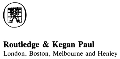 First published in 1984 by Routledge Kegan Paul plc 14 Leicester Square - photo 3