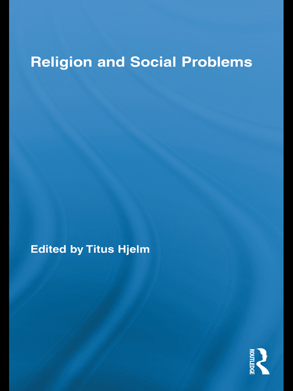 Religion and Social Problems Routledge Advances in Sociology For a full - photo 1