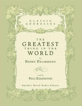 Henry Drummond - Addresses