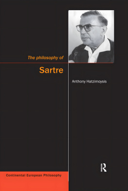 Anthony Hatzimoysis - The Philosophy of Sartre