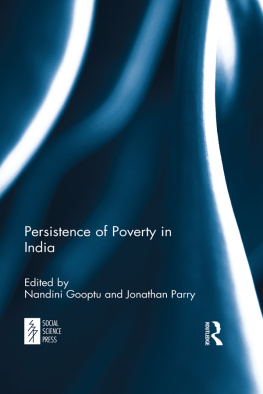 Nandini Gooptu Persistence of Poverty in India