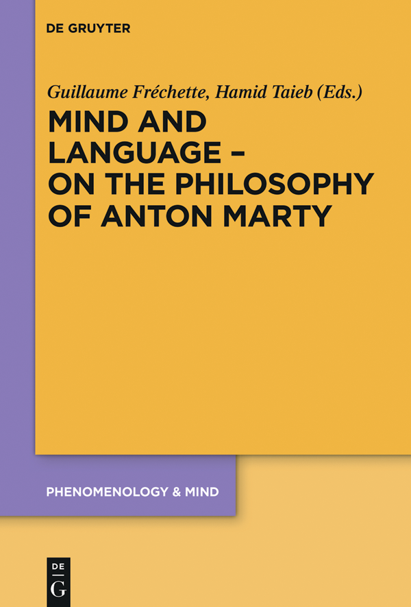 Mind and Language On the Philosophy of Anton Marty - image 1