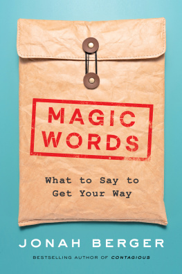 Jonah Berger - Magic Words