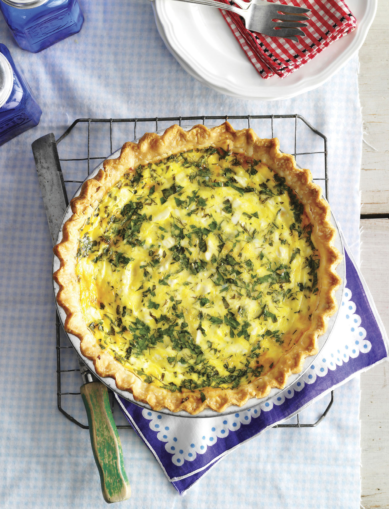 Cheese Fresh Herb Quiche With herbs from the garden to use I created a - photo 20