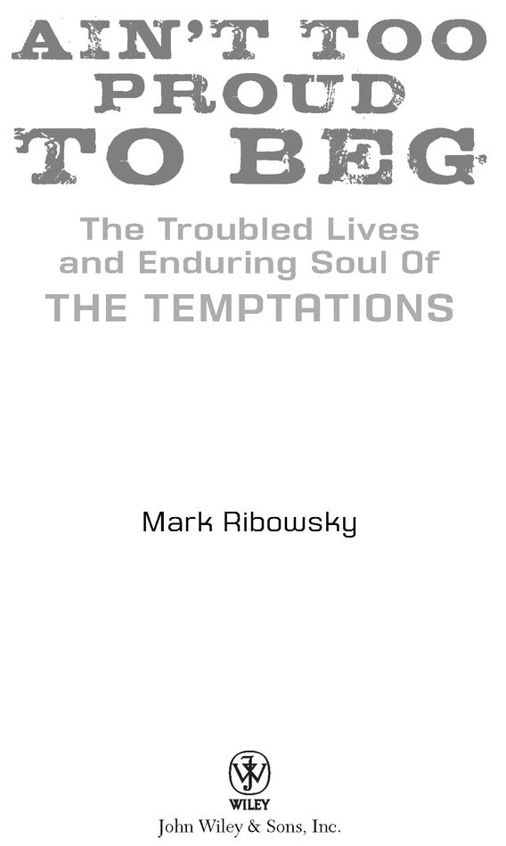 Acknowledgments Compiling a saga such as that of the Temptations is something - photo 2