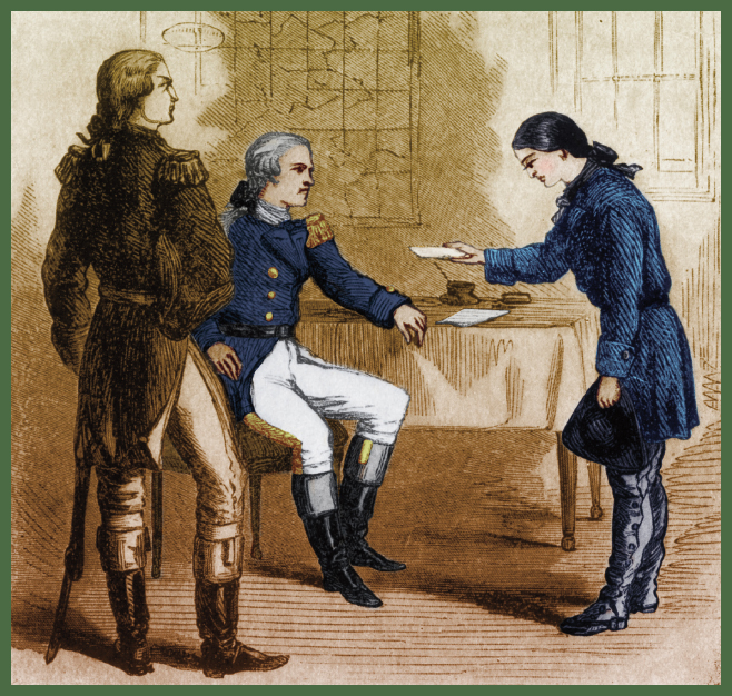 Deborah Sampson delivering a letter to General George Washington The future of - photo 4