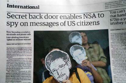 The world learned of US electronic spying when the Guardian printed articles - photo 3