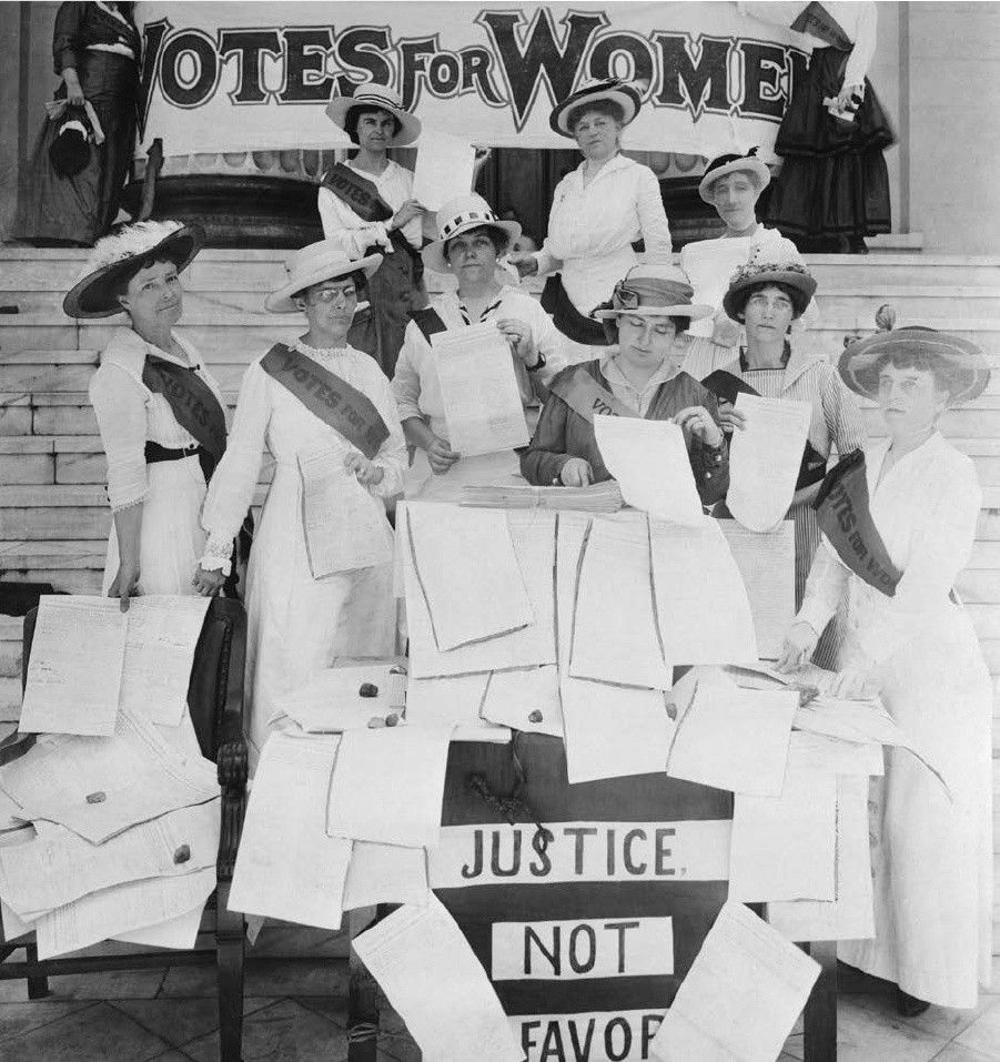 Women had to fight hard to gain their right to vote This photo shows women - photo 4