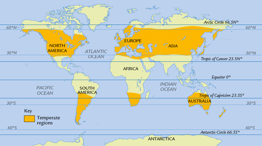 This map shows the temperate climate zones of the world MARITIME AND - photo 3