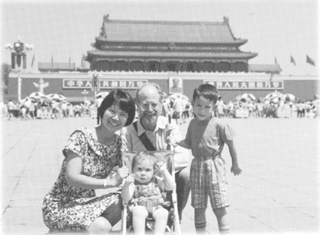 Author and family Norman Shulman Ben and Sam in carriage in Tiananmen - photo 6