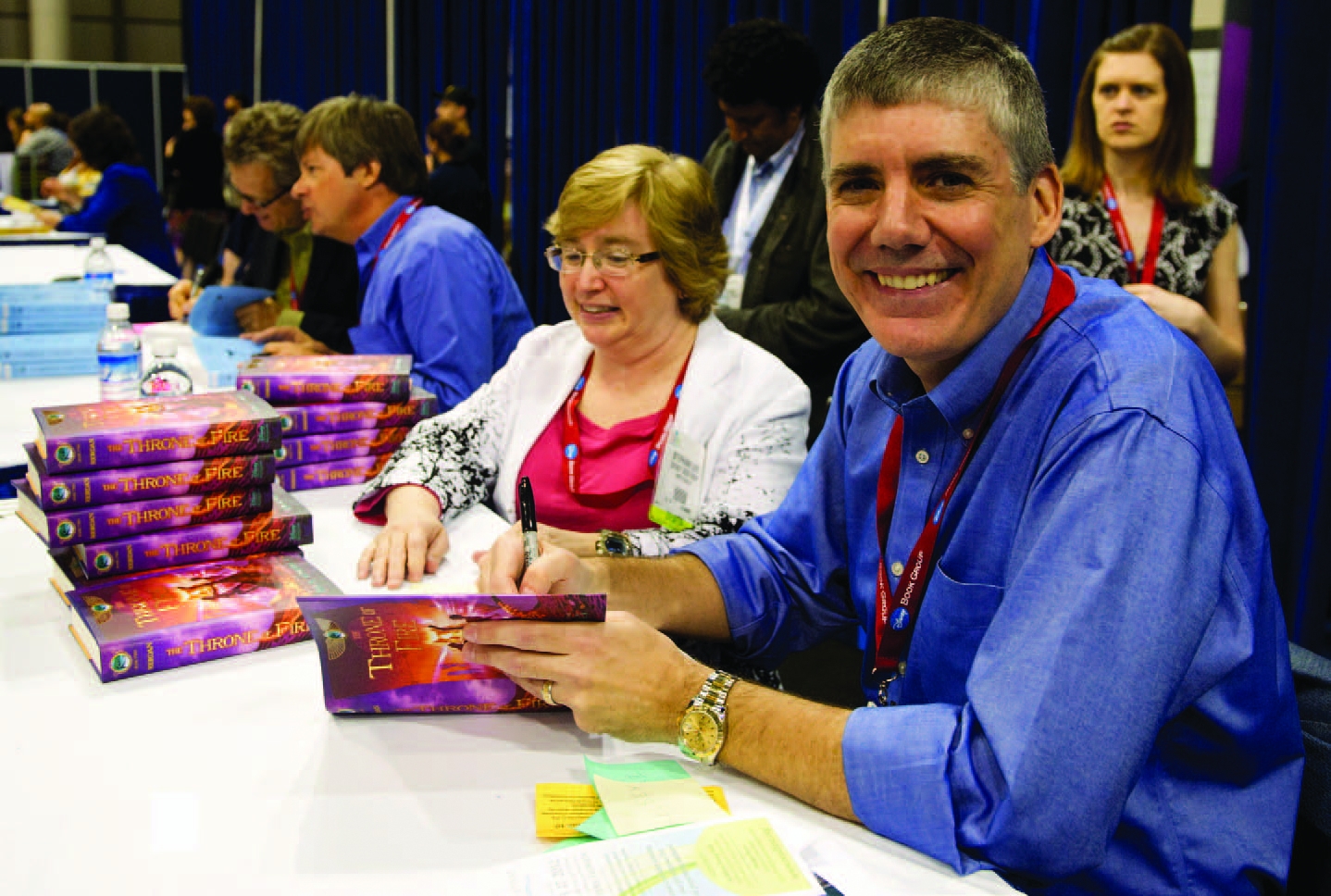 Rick Riordan attends events where he can meet with fans and sign his latest - photo 2