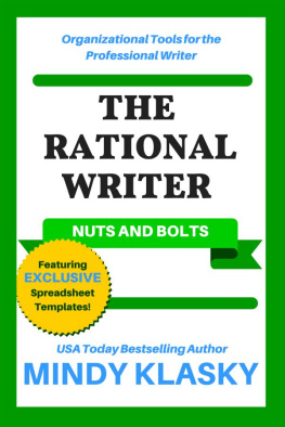 Mindy Klasky - The Rational Writer: Nuts and Bolts