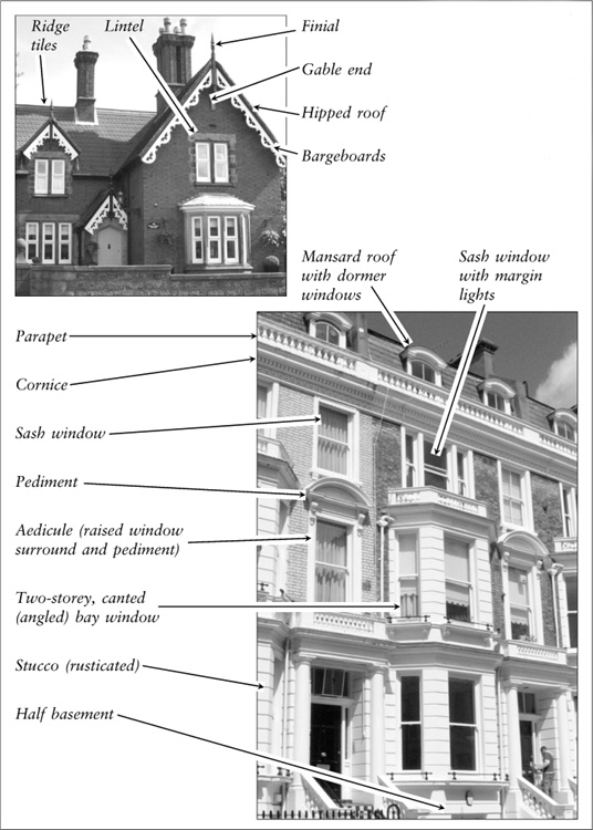 FIG 10 Faades of a Domestic Revival Gothic house top left and a - photo 7