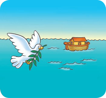 Noah sent a dove to find land It flew and flew but never found any So it came - photo 23