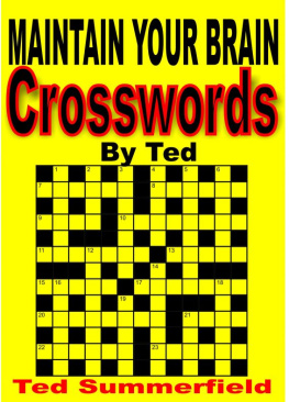 Ted Summerfield - Crossword Puzzles by Ted. Volume One.