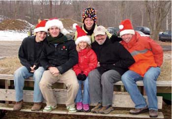 Family hayride at the Christmas tree farm From left to right David Marc - photo 6