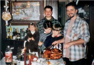 My husband Jerry preparing to carve the turkey 1999 Angela and my son - photo 7