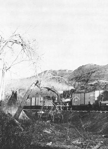 This photograph of a Northern Pacific express is labeled Advance of - photo 3