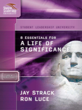 Jay Strack 8 Essentials for a Life of Significance