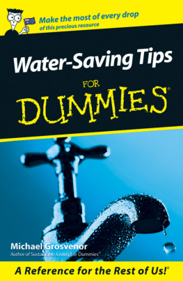 Michael Grosvenor Water-Saving Tips for Dummies