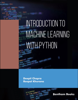 Chopra Deepti - Introduction to Machine Learning with Python