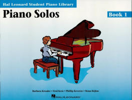 Hal Leonard Corp. - Piano Solos Book 1 (Music Instruction): Hal Leonard Student Piano Library