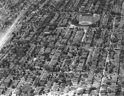 As this view makes clear Borchert Field was very much a neighborhood ballpark - photo 2