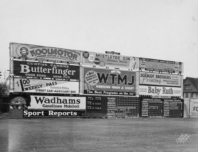 Borchert Fields manual scoreboard in right-center field kept the score - photo 5