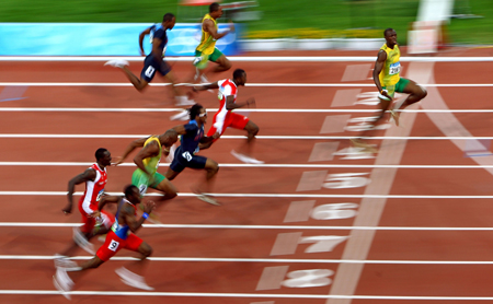 FASTEST MAN ALIVE Usain Bolt of Jamaica blew away the field in the 100-meter - photo 1