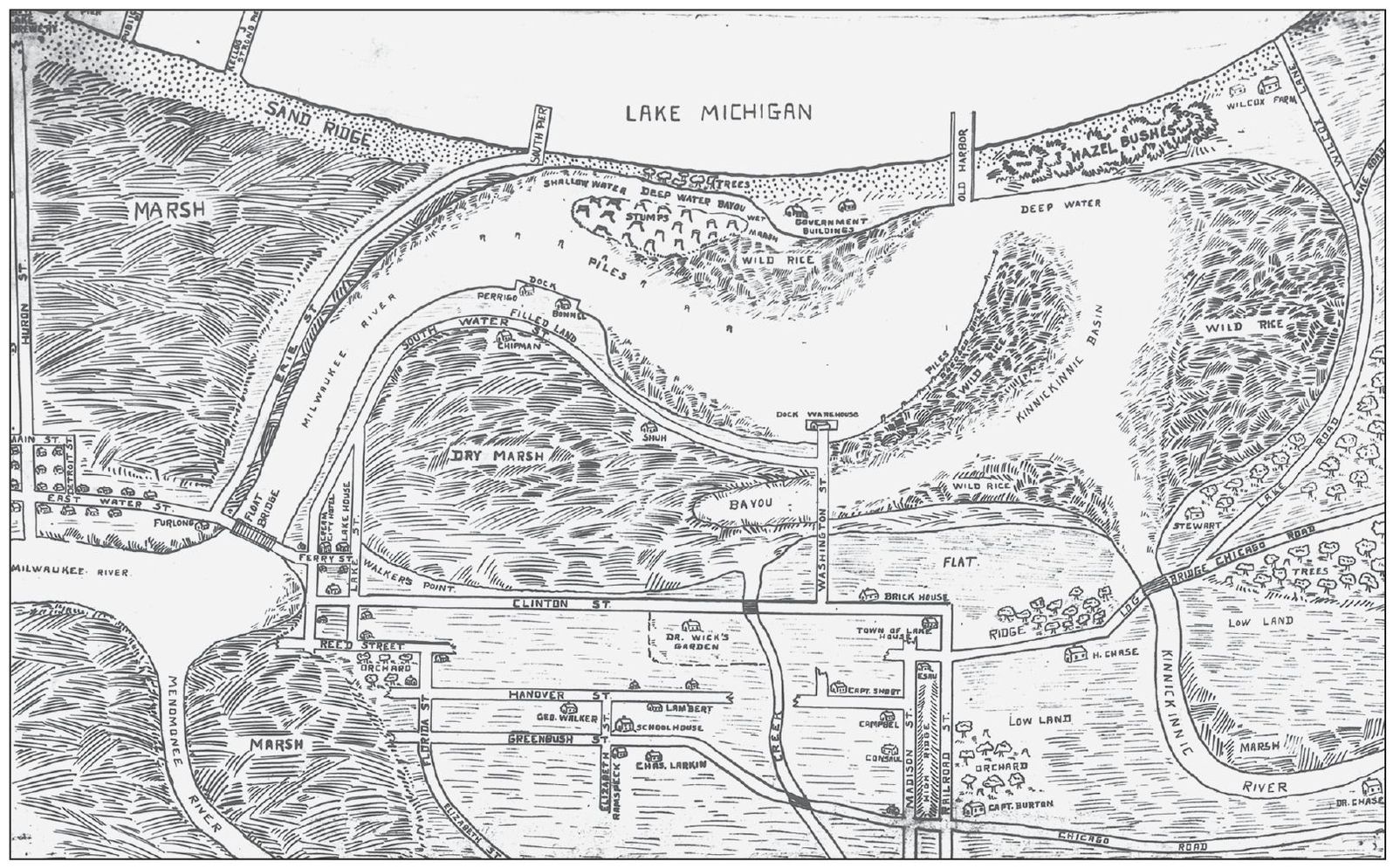 This map dates to around 1848 The port was served by two small piers and a - photo 4