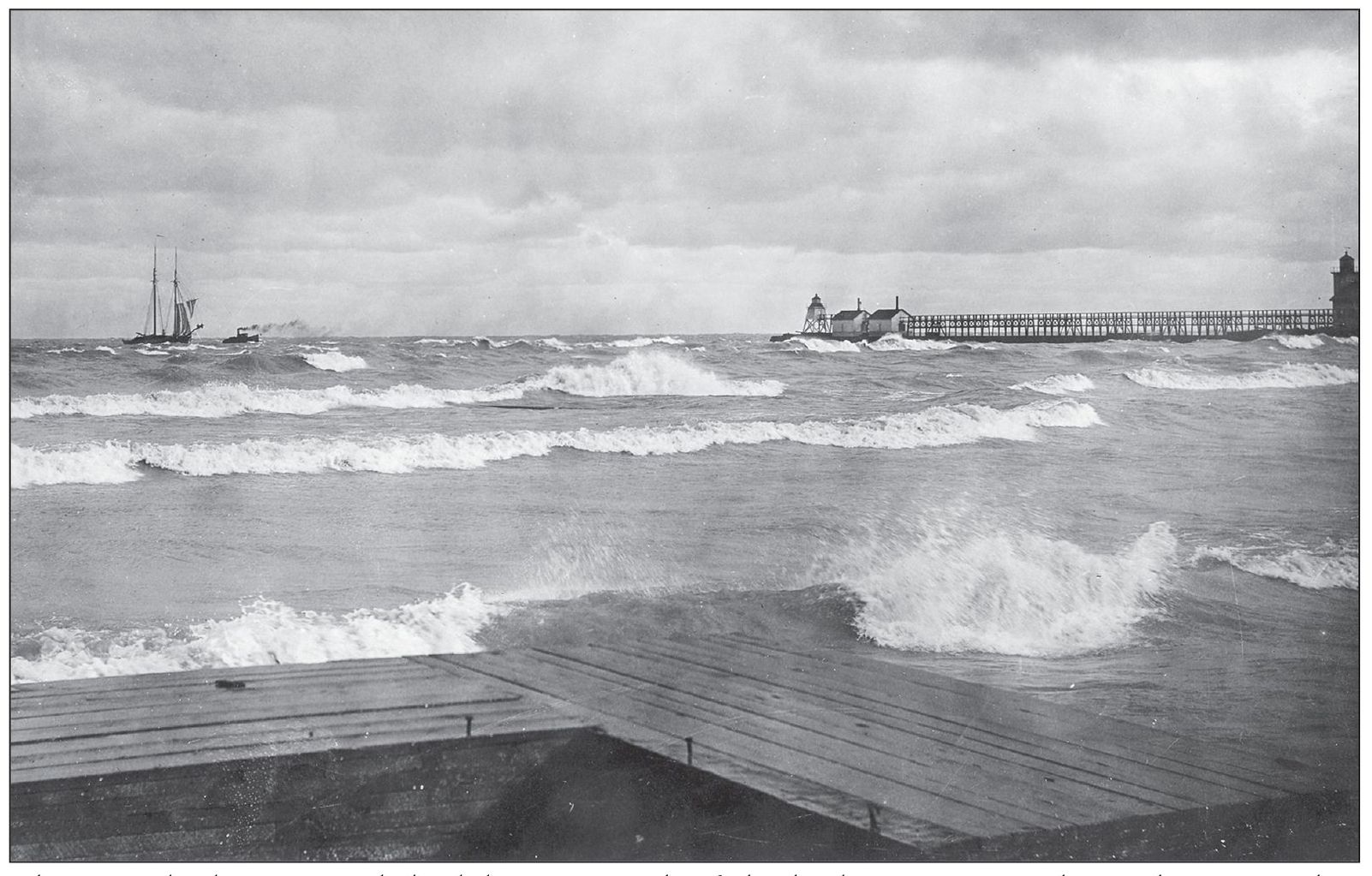 This view looking toward the lake just north of the harbor entrance shows the - photo 7