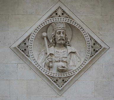 A carving of Stephen the first king of Hungary Hungary became a large and - photo 10