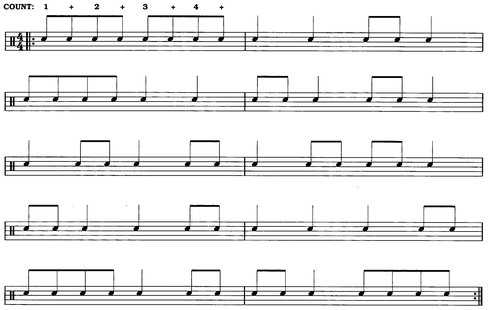 NOTES EIGHTH-NOTE GROOVES on the Drums IMPORTANT When playing these - photo 11