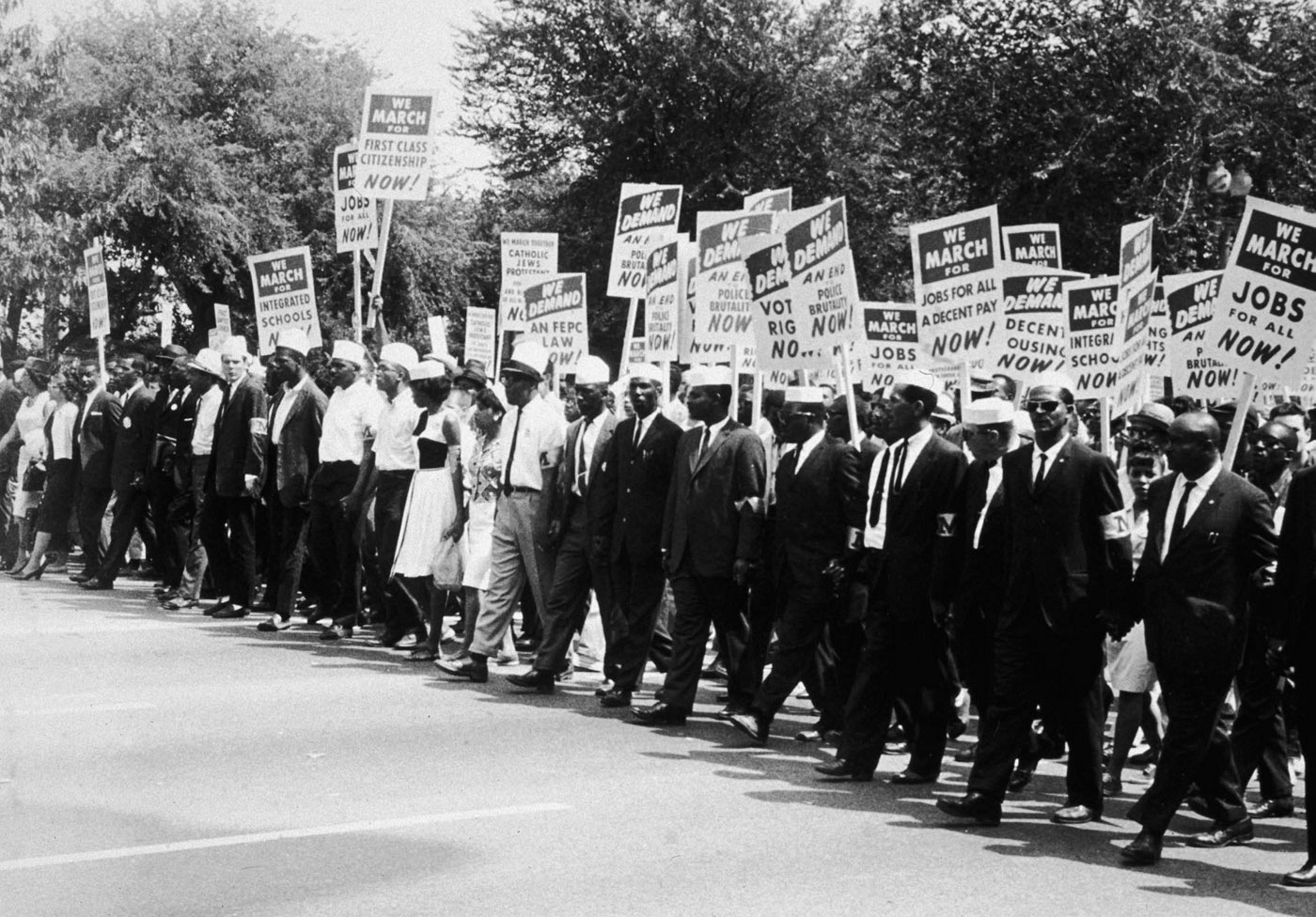 During the civil rights movement African Americans marched through cities - photo 3