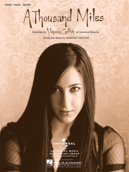 Vanessa Carlton A Thousand Miles (Sheet Music)