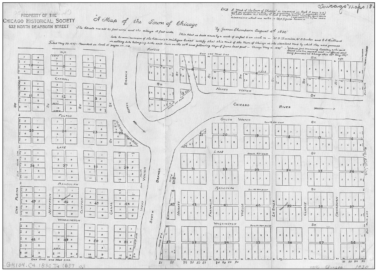 Billy Caldwells plot of land shown on this 1830 plat of the city can be seen - photo 3