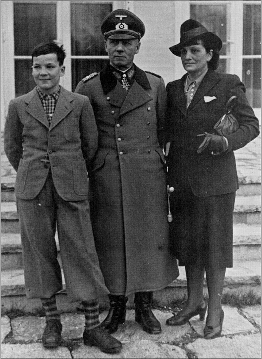 A war hero with his family The Desert Fox wife and son photographed during - photo 4