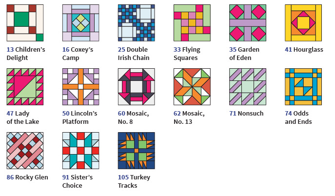 The New Ladies Art Company Quick Easy Block Tool 110 Quilt Blocks in 5 Sizes with Project Ideas -- Packed with Hints Tips Tricks -- Simple Cutting Charts Helpful Reference Tables - image 28