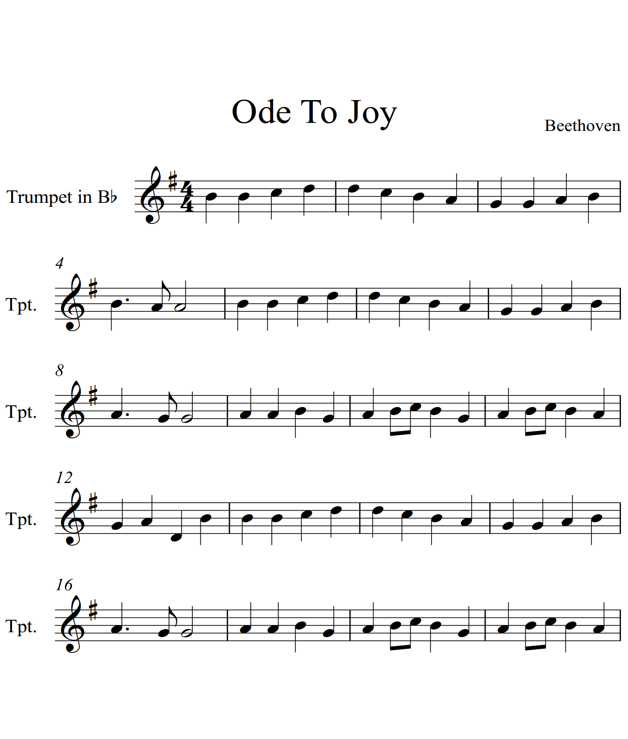 Ode to Joy Trumpet Piano - photo 20