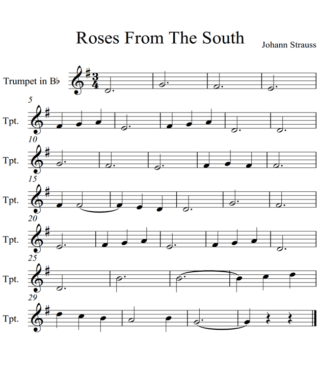 Roses From The South Trumpet Piano - photo 29