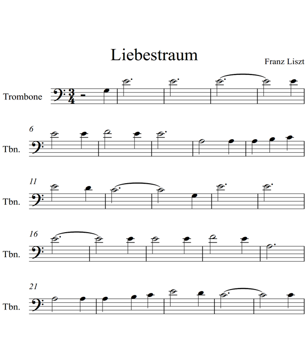 Liebestraum Trombone Piano - photo 9